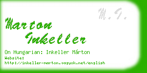 marton inkeller business card